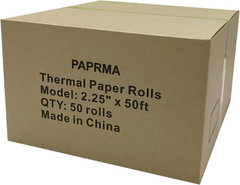 2 1/4” X 50′ Thermal Receipt Paper 50 Rolls, 2.25X50Ft Receipt Roll Cash Regist