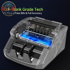 Mixed Denomination Money Counter Machine–Bank Grade Tech Contact Image Sensor CI
