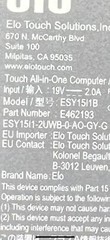 ELO ESY15i1B Android 15.6″ TFT LED Touchscreen W/ Audio Attachment POS Screen