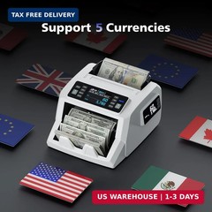 LOLARAN N71 Money Counter Machine Mixed Denomination, Dual-Display Mixed Denomin