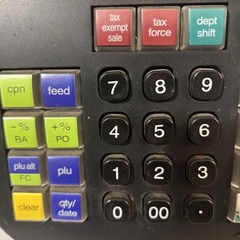 Royal Alpha 1000ML Cash Register Replacement Part Keyboard Key Pad Buttons