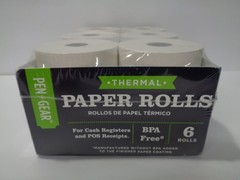 Pen+Gear 3 1/8″ x 190′ Thermal Paper Rolls, 6pk For Cash register And POS
