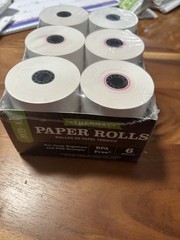Thermal Paper 6 Rolls 3-1/8″x190′ Per Roll-Cash Registers & POS Receipts