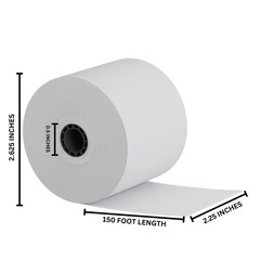 Upgrade Office Supply Adding Machine Tape, 2 1/4 X 150 Ft, 3 Pack, Made in USA
