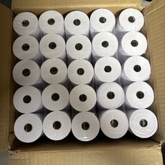 3″ x 150′ 1-Ply Bond Kitchen/Receipt POS Paper Rolls (50 rolls) BRR3165