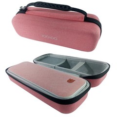 Carrying case with Handle for Portable Printers of IOOIOO Peripage A40, Pink