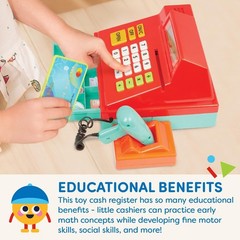 Kids Toy Cash Register – Red Scanner Set