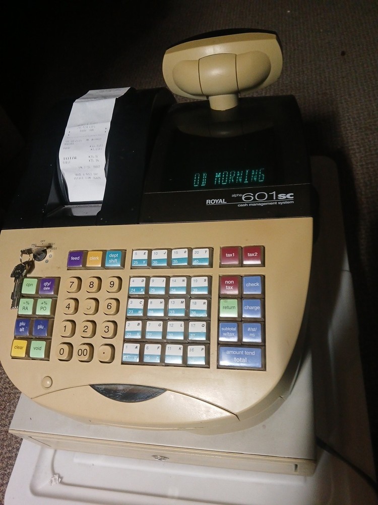 Royal 601 SC Cash Management Electronic Register Working Condition