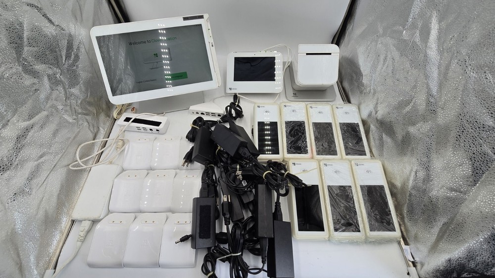 Clover POS System Bundle C500, C300, P500 Printer, K400 With Power Cords