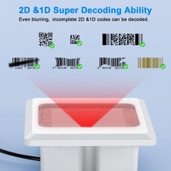 Embedded Barcode Scanner NFC Reader 1D 2D QR Code Scanning Module TTL3 Interface