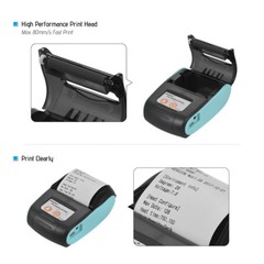 GOOJPRT 58mm Receipt BT Thermal Printer POS+10Roll Paper for Android IOS Windows