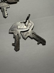 TEC Lot Of 17 Cash Register Keys Various Mix RTR MA MGR 8R203 8R201 2206 2202 +