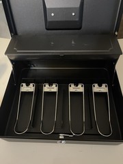 Honeywell Tiered Cash Box With Lock, (no keys)