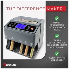 C300 USD Coin Counter with Printing Capabilities
