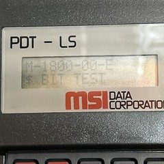MSI Data Corp PDT-LS Rs-232 Portable Bar Code Reader In Case CY-8537/G Tested