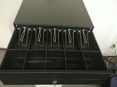 POS Deluxe Cash Drawer SAM4s CRS-93 -24V Black New in Box Factory Warranty