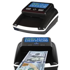 Portable Counterfeit Bill Detector Machine – 4-Way USD & Euro Counting, UV/IR/MG
