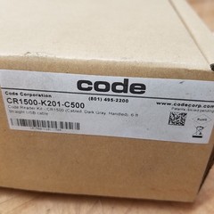 Code CR1500-K201-C500 Barcode Scanner, 6ft Straight USB Cable – NEW