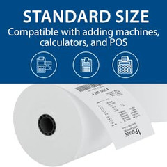 Upgrade Office Supply Adding Machine Tape, 2 1/4 X 150 Ft, 3 Pack, Made in USA