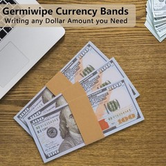 Kraft-200 Pcs Money Bands for Cash, Self-Adhesive Currency Straps for Bills t…