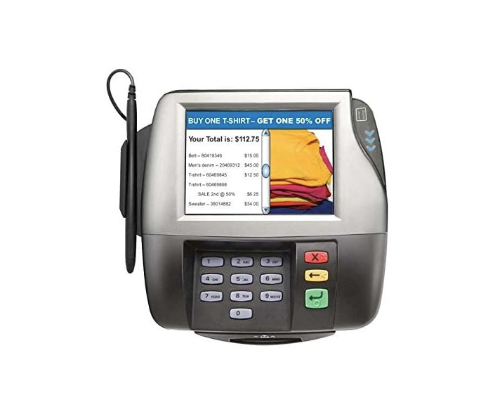 Verifone MX880 POS Payment Terminal Touch Screen Signature Capture Ethernet Cred