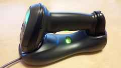 Zebra LI4278 Wireless Bluetooth Barcode Scanner With Cradle And USB Cables