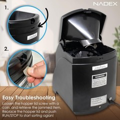 Nadex 36S Automatic Coin Sorter