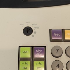 Royal Alpha 587cx Cash Register Management System ***No Keys***