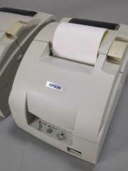 Lot of 2 Epson TM-U220PD Receipt Printer M188D No Power Adapter Tested Working