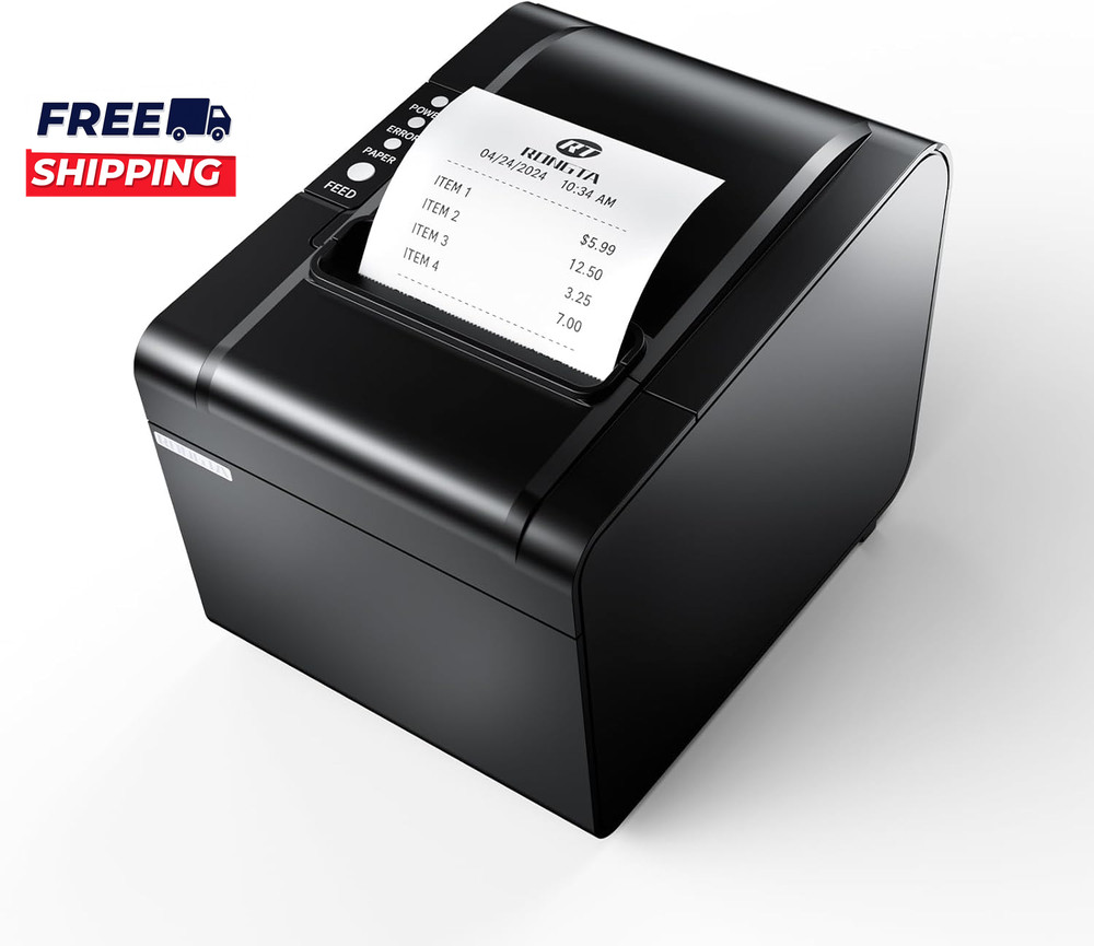 POS Printer 80Mm USB Thermal Receipt Printer Restaurant Kitchen Printer