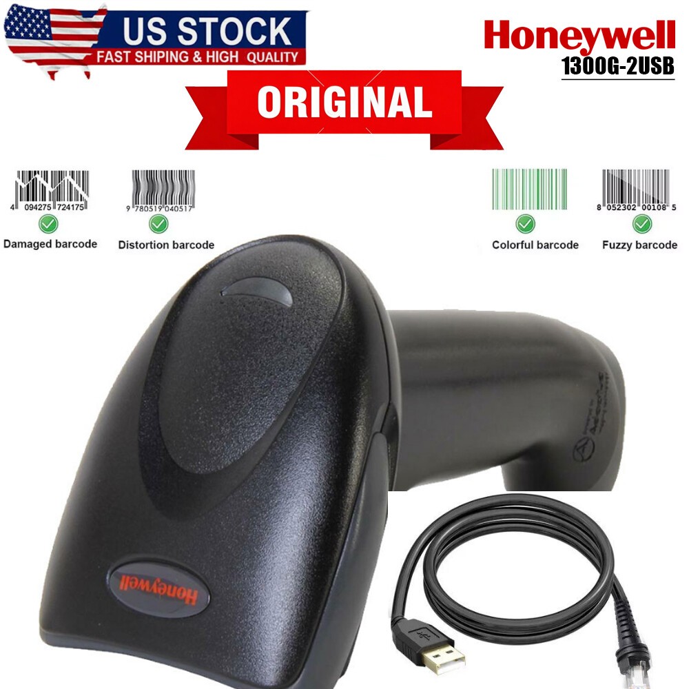 Honeywell Hyperion 1300G Handheld Barcode Scanner Kit Code Reader 1300G-2USB US