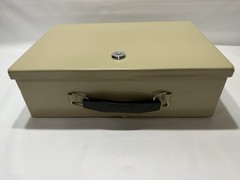 MMF Industries Locking Fire-Retardant Security Cash Box 12.75″x8.25″x4″