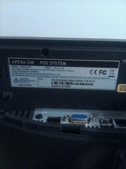 SpotOn Apexa GW 15″ Point Of Sale System Terminal with Power Supply No HDD