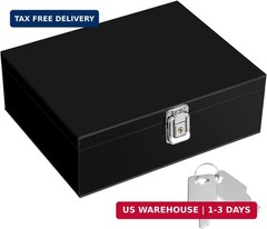 Acrylic Lockable Cash Storage Box 3 Slots Money Holder Cash Organizer Currency T