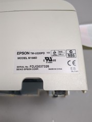 Lot of 2 Epson TM-U220PD Receipt Printer M188D No Power Adapter Tested Working