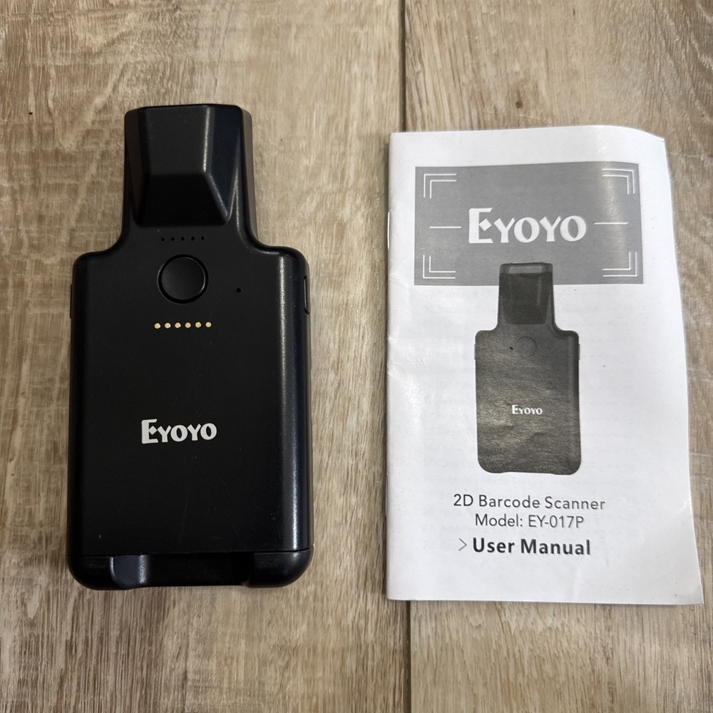 Eyoyo 2D Barcode Scanner Model: Ey-017P With Instructions And USBC Cable