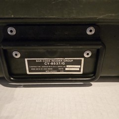 MSI Data Corp Portable Bar Code Reader In Case CY-8537/G With Manual Sept 1988!