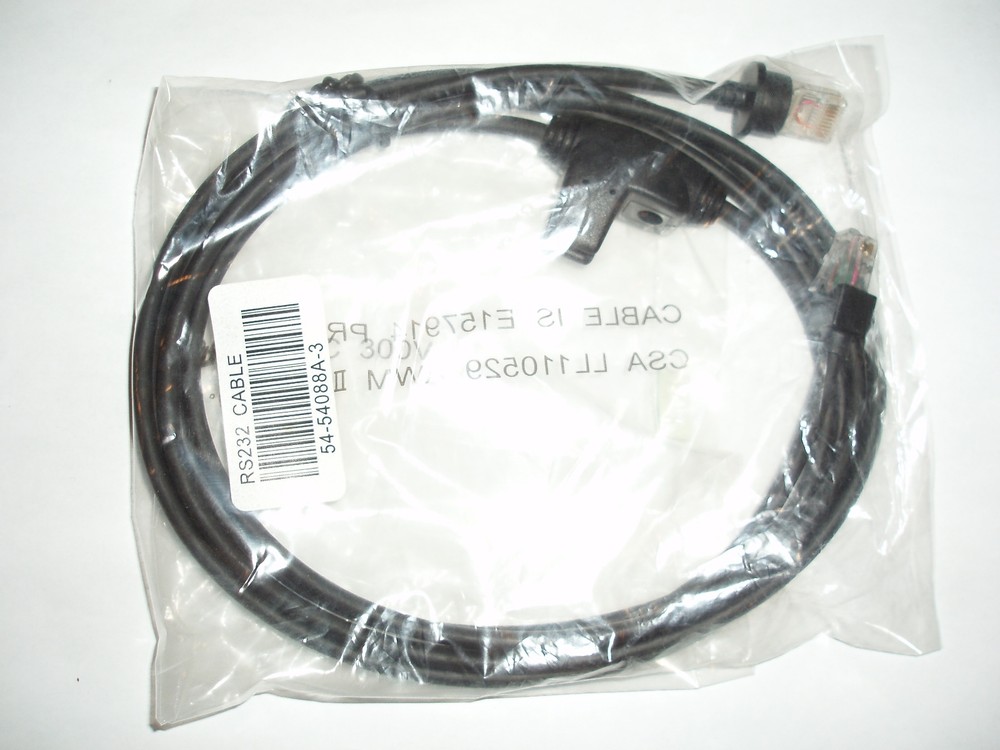 Honeywell Metrologic 54-54088A-3 54088 RS232 Cable Serial 5V external Power RJ45