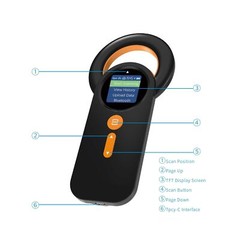 Bluetooth Pet Microchip Reader,Alacrity 3-in-1(2.4GHz Wireless+Bluetooth+USB)…