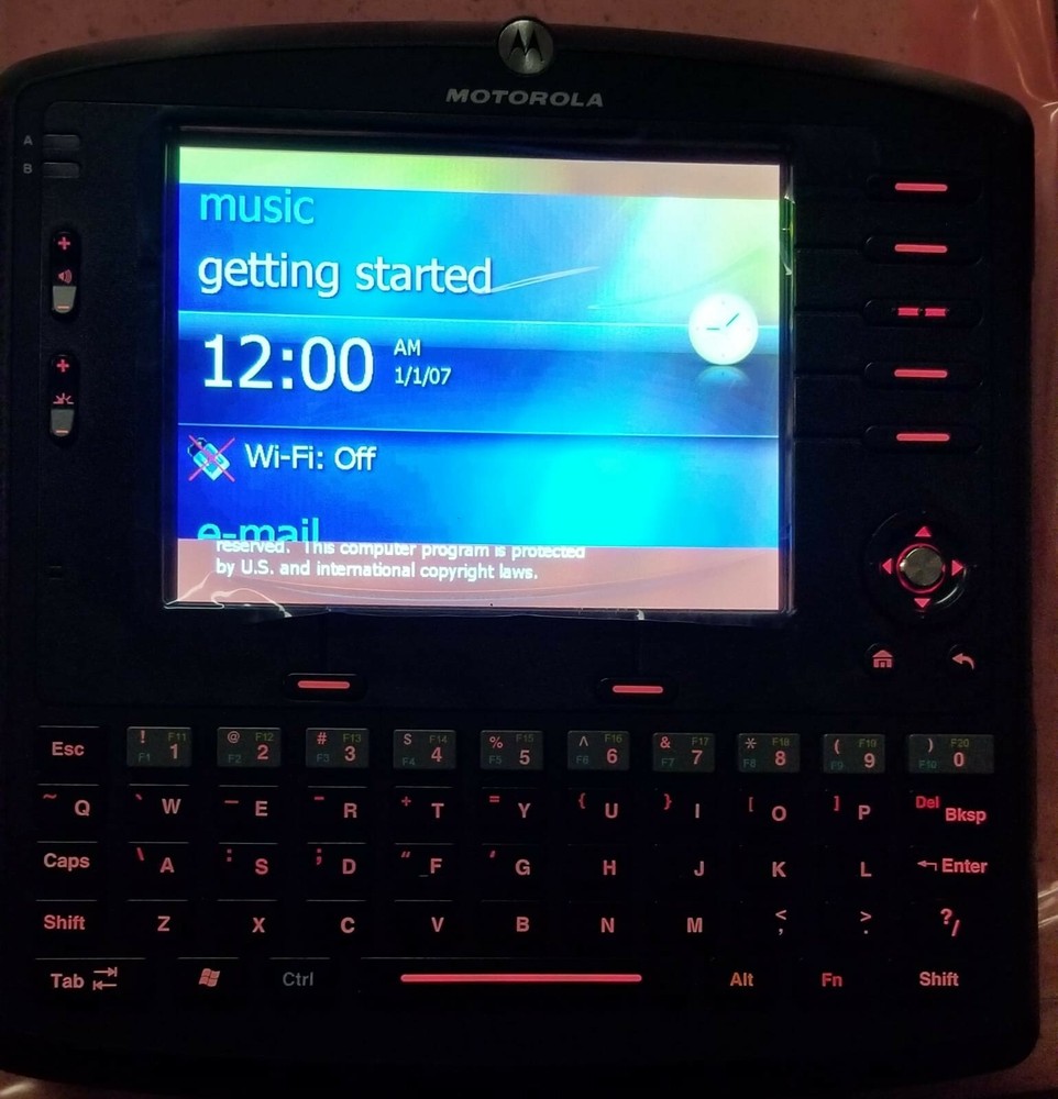 Motorola VC6096, windows mobile 6.5 classic, 3G HSPDA, wifi,phone function,GPS