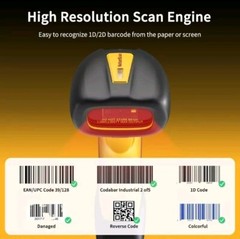 NetumScan Upgraded Industrial Bluetooth QR Barcode Scanner, IP67 Waterproof & 7M