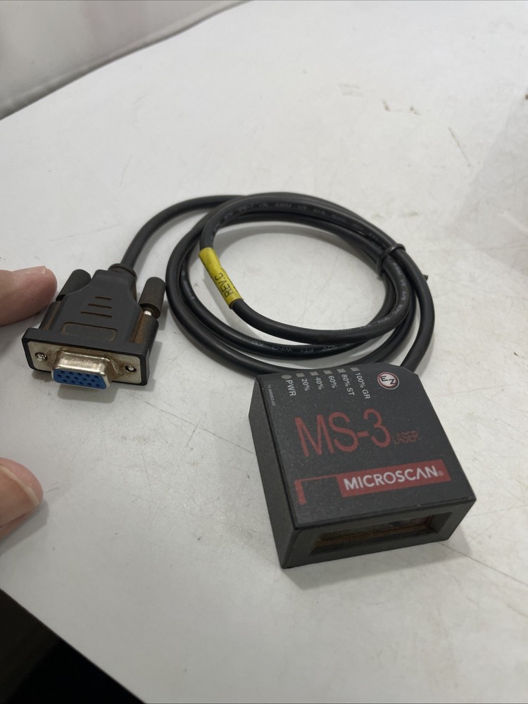 Microscan MS-3 Laser Barcode Scanner FIS-0003-0001G Used