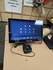 Toast Flex TT200 POS Point of Sale System dual display Screen with Power Supply