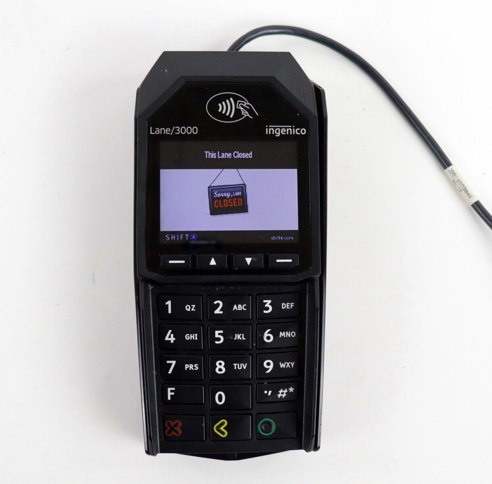 Ingenico Lane 3000 CL/Eth USB Pin-Pad Credit Card Machine Terminal Tap to Pay