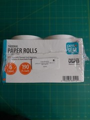 Thermal Receipt Paper Rolls 3.125″ x 190′ New Open Package 6 Rolls Made in USA