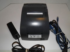 EPSON TM-U220B (653) M188B Kitchen/Bar POS Receipt Printer Ethernet w AC Adapter