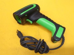 ⭐️⭐️⭐️⭐️⭐️ Unbranded Handheld Laser Barcode Scanner Wired USB Green / Black