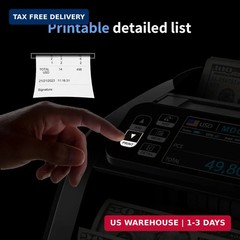 Aneken N60 Mixed Denomination Money Counter Machine, Value Counting, UV/MG/IR/DD