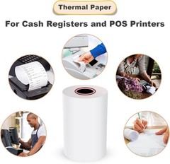 5 Rolls of 2 1/4″ x 85′ BPA-Free Thermal Paper for POS Systems – Durable & Clear