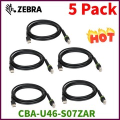 5Pack Zebra USB Data Transfer Cable CBA-U46-S07ZAR DS3608 Li3608